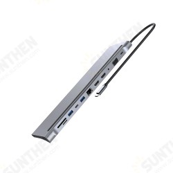 12-in-1 Type-C Docking Station USB-C Hub Splitter Adaptor 12-in-1 Type-C Docking Station USB-C Hub Splitter Adaptor