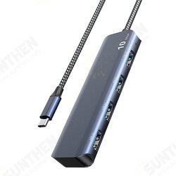 4-in-1 USB Hub Type-C Docking Station with 4 USB3.2 100Gbps Splitter Adaptor for PC Computer Laptop 4-in-1 USB Hub Type-C Docking Station with 4 USB3.2 100Gbps Splitter Adaptor for PC Computer Laptop