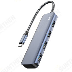 4-in-1 USB Hub Type-C Docking Station with 4 USB3.2 100Gbps Splitter Adaptor for PC Computer Laptop 4-in-1 USB Hub Type-C Docking Station with 4 USB3.2 100Gbps Splitter Adaptor for PC Computer Laptop