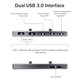 6 in 1 Ports USB Hub Extender Adapter Docking Station for Tesla Model 3/Y