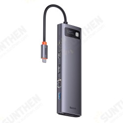 12-IN-1 USB Type-C Hub Adapter Docking Station with USB3.0 USB3.1 Type-C PD 100W 8K HDMI DP 3.5mm Audio RJ45 1000Mbps Ethernet SD/TF Card Reader Slot 12-IN-1 USB Type-C Hub Adapter Docking Station with USB3.0 USB3.1 Type-C PD 100W 8K HDMI DP 3.5mm Audio RJ45 1000Mbps Ethernet SD/TF Card Reader Slot