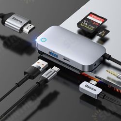 6 in 1 Type-C Docking Station USB3.0 PD100W 4K@30Hz HDMI 3.5mm Audio 6 in 1 Type-C Docking Station USB3.0 PD100W 4K@30Hz HDMI 3.5mm Audio