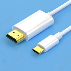 R69 Phone HD Projection Line 1920*1080P 2M TPE Cable Type-C to HDMI-Compatible Adapter for Computer TV Projector Android Phone R69 Phone HD Projection Line 1920*1080P 2M TPE Cable Type-C to HDMI-Compatible Adapter for Computer TV Projector Android Phone
