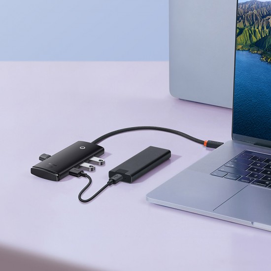 Lite Series 4 in 1 USB HUB Type-C/USB-A to 4 USB 3.0 Adapter for MacBook Pro Air HuMate 30 USB-C 3.0 Splitter