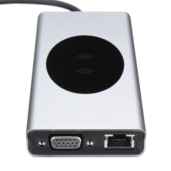 13 In 1 Triple Display USB-C Hub Docking Station Adapter