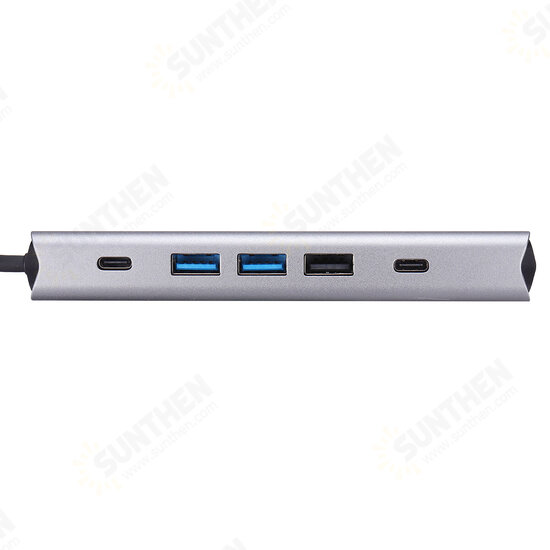 13 In 1 Triple Display USB-C Hub Docking Station Adapter