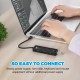 6 in 1 USB Hub 4-Port USB3.1 Gen 2 Expander with SD/ TF Adapter Laptop Docking Station