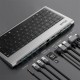 Aluminum Alloy Keyboard + 11 In 1 USB-C Hub Docking Station Adapter