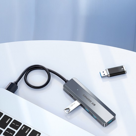 USB3.1 Splitter High-speed Gen2 4 Ports Expansion Dock Hub USB Hub 0.25M Length for PC Laptop