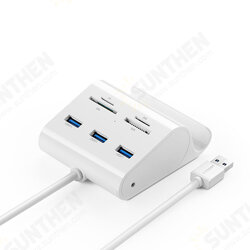 US156 7-In-1 USB Hub Multi-Functional USB3.0 TF/SD/M2/MS Card Reader 5Gbps Fast Speed LED Indicator Docking Station with Phone Stand US156 7-In-1 USB Hub Multi-Functional USB3.0 TF/SD/M2/MS Card Reader 5Gbps Fast Speed LED Indicator Docking Station with Phone Stand
