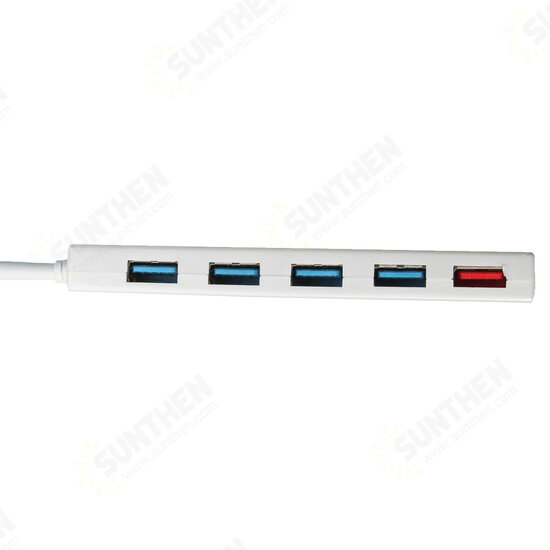 Ultra Thin 4 USB3.0 Ports Hub with a 2.4A USB Fast Charging Port