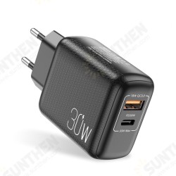 30W USB-C PD+QC3.0 2-Port Fast Charging Charger Adapter For iPhone 13 For iPhone 12 Pro Max For DOOGEE S88 Pro For OnePlus 9Pro For Xiaomi MI10 30W USB-C PD+QC3.0 2-Port Fast Charging Charger Adapter For iPhone 13 For iPhone 12 Pro Max For DOOGEE S88 Pro For OnePlus 9Pro For Xiaomi MI10