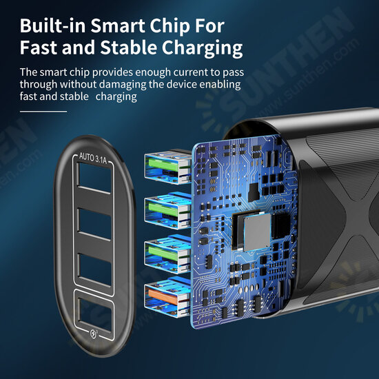 48W 4-Port USB Charger QC3.0 FCP SCP Fast Charging Wall Charger Adapter EU/US/UK Plug for iPhone 12 Pro Max for Samsung Huawei OnePlus 48W 4-Port USB Charger QC3.0 FCP SCP Fast Charging Wall Charger Adapter EU/US/UK Plug for iPhone 12 Pro Max for Samsung Huawei OnePlus