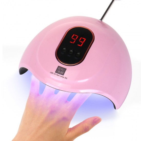 18LEDs Automatic Infrared Sensor Nail Lamp Digital Display Timing Nail Phototherapy Light High Power Nail Dryer