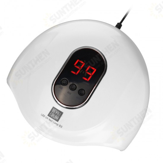 18LEDs Automatic Infrared Sensor Nail Lamp Digital Display Timing Nail Phototherapy Light High Power Nail Dryer