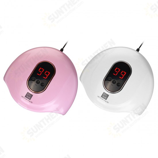 18LEDs Automatic Infrared Sensor Nail Lamp Digital Display Timing Nail Phototherapy Light High Power Nail Dryer