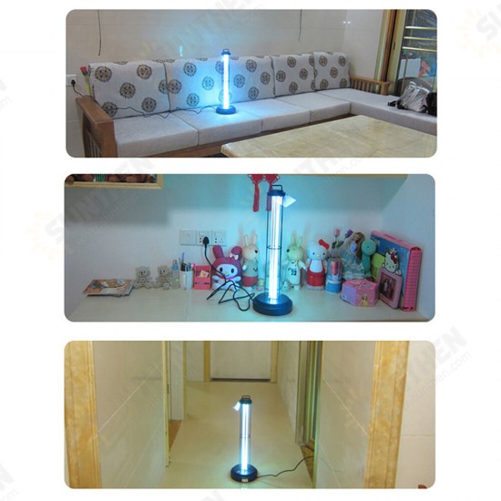 220V/110V 60W UV Sterilizer Lamp Removable Disinfection Lamp Timer Remote Control Germicidal Ozone Lamp