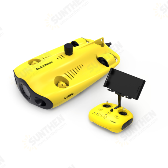 Gladius Mini S Underwater Drone with 4K UHD EIS F1.8 Aperture Camera 100m Depth Rating 4h Runtime ROV for Photography Scientific Exploration and Safety Inspection