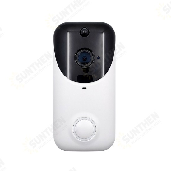 1080P WiFi Video Doorbell Wireless Remote Phone Monitoring Control Two-way Intercom IR Night Vision PIR Motion Detection Intelligent Camera Door Bell