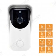 1080P WiFi Video Doorbell Wireless Remote Phone Monitoring Control Two-way Intercom IR Night Vision PIR Motion Detection Intelligent Camera Door Bell