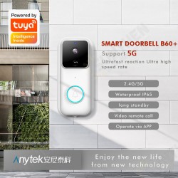 B60+ Tuya Smart Video Doorbell Wireless Doorbell Camera 2.4g 5g WIFI HD 1080P WiFi Security Camera Night Vision PIR Alarm Notification Push B60+ Tuya Smart Video Doorbell Wireless Doorbell Camera 2.4g 5g WIFI HD 1080P WiFi Security Camera Night Vision PIR Alarm Notification Push