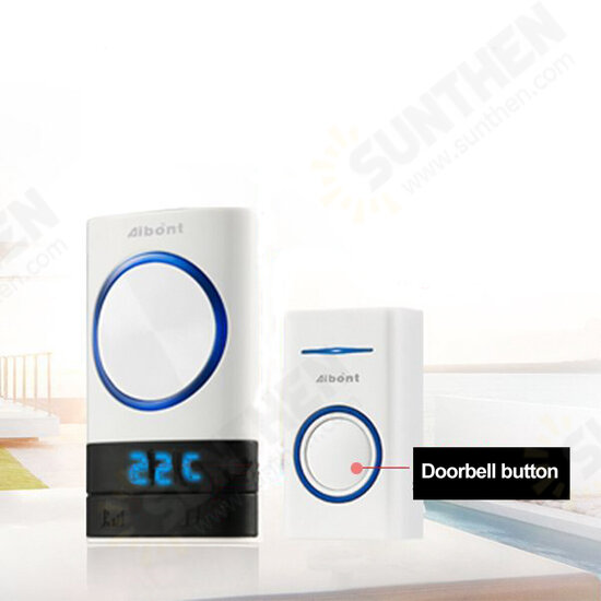 Smart Wireless Doorbell 45 Songs Polyphonic Ringtones & 200m Transmission