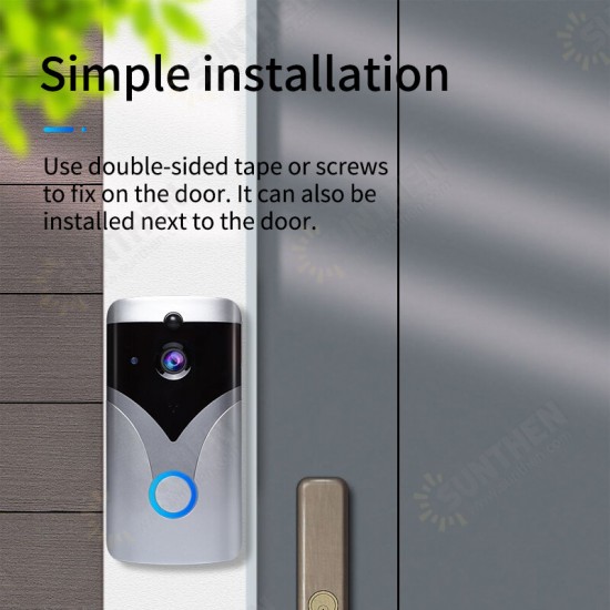 WIFI Doorbell M20 Smart video Door Chime 720P wireless intercom FIR Alarm IR night vision 166 ° wide Angle IP camera