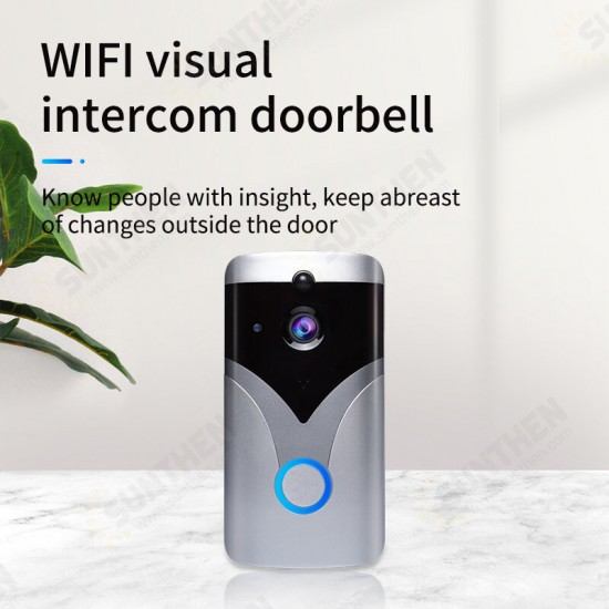 WIFI Doorbell M20 Smart video Door Chime 720P wireless intercom FIR Alarm IR night vision 166 ° wide Angle IP camera