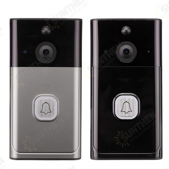 Wireless WiFi Video Doorbell Rainproof Smartphone Remote Video Camera Security Two Way Talk 166°