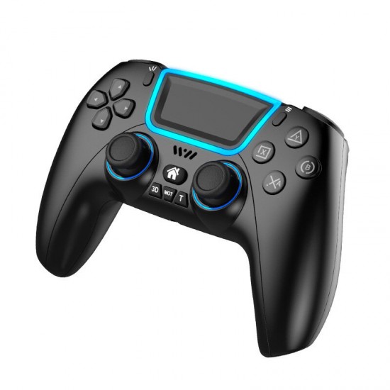 P03 Wireless Bluetooth Game Controller Gamepad With RGB Light Touchpad Back Key Support 3D Joystick Turbo for PS3 PS5 for PS4 Android HID Apple MFI for Nintendo Switch