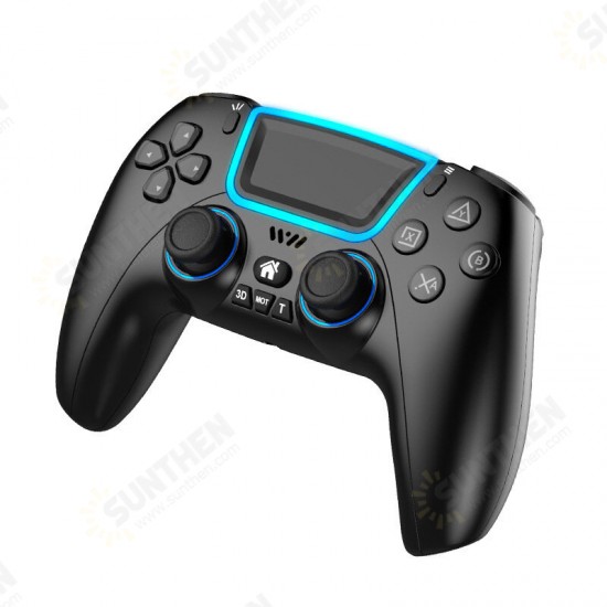 P03 Wireless Bluetooth Game Controller Gamepad With RGB Light Touchpad Back Key Support 3D Joystick Turbo for PS3 PS5 for PS4 Android HID Apple MFI for Nintendo Switch