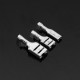 100Pcs Silver Crimp Terminals with Silicone Case Female Spade Quick Connector Terminal for Arcade Chain Cable