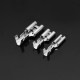 100Pcs Silver Crimp Terminals with Silicone Case Female Spade Quick Connector Terminal for Arcade Chain Cable