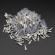 100Pcs Silver Crimp Terminals with Silicone Case Female Spade Quick Connector Terminal for Arcade Chain Cable