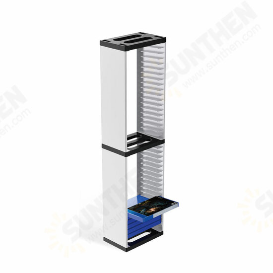 12 Sheets 36 Sheets Game CD Box Disc Rack Storage Rack for PS5 Disc Double Storage Box Bracket Games Accessories