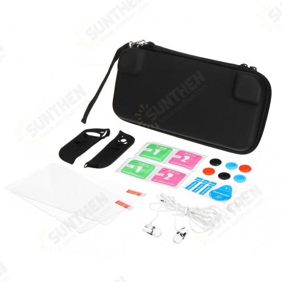 12 in 1 Storage Bag Shell Cover Protective Film Carry Case Headset for Nintendo Switch Game Console