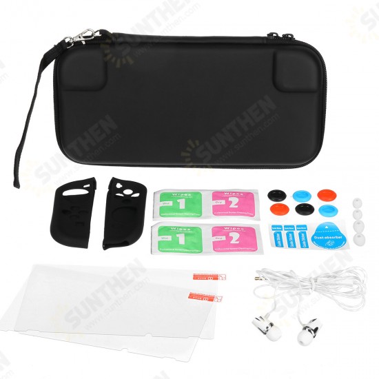 12 in 1 Storage Bag Shell Cover Protective Film Carry Case Headset for Nintendo Switch Game Console