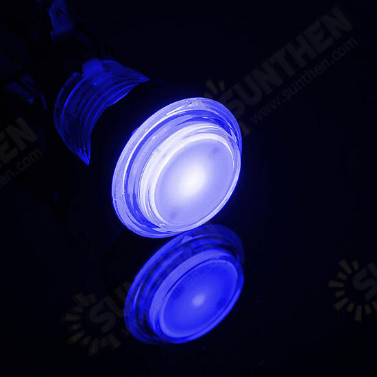 12V 25A Round Lit Illuminated Arcade Video Game Push Button Switch LED Light Lamp