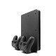 2-in-1 Upright Wireless Game Controllers Charging Station Charging Stand for PS4 Pro PS4 Slim Gamepads