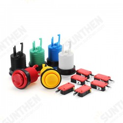 33MM 28MM White Black Blue Red Yellow Green Long Push Button for Arcade Game Console Controller DIY 33MM 28MM White Black Blue Red Yellow Green Long Push Button for Arcade Game Console Controller DIY