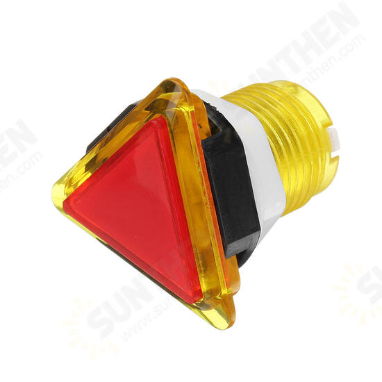 39x39x39 Triangle Direction LED Light Push Button for Arcade Game Console Controller DIY