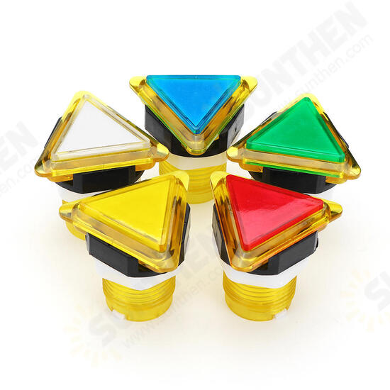 39x39x39 Triangle Direction LED Light Push Button for Arcade Game Console Controller DIY