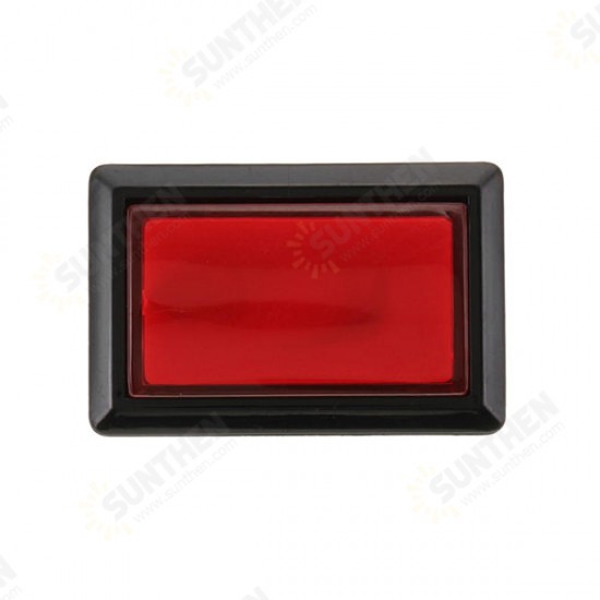 50x33MM Rectangle Red Blue Green Yellow White LED Push Button for Arcade Game Console Controller DIY