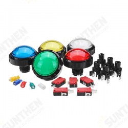 60MM 6CM Red Blue Yellow Green White Push LED Button for Arcade Game Console Controller DIY 60MM 6CM Red Blue Yellow Green White Push LED Button for Arcade Game Console Controller DIY