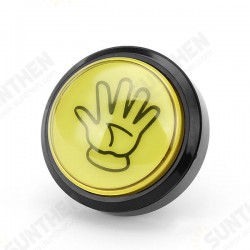 60MM 6CM Yellow Hand LED Push Button for Arcade Game Console Controller DIY Replacement 60MM 6CM Yellow Hand LED Push Button for Arcade Game Console Controller DIY Replacement