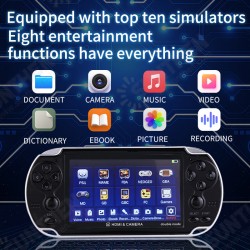 A3 4.3 inch 8G 20000 Games Retro Handheld Game Console MAME PS1 SFC MD Portable Camera MP5 LCD Rechargeable Children's Gifts A3 4.3 inch 8G 20000 Games Retro Handheld Game Console MAME PS1 SFC MD Portable Camera MP5 LCD Rechargeable Children's Gifts