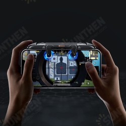 Mechager Plus Integrated Clamping Trigger Fire Button Shooter Shooting Game Controller Gamepad for PUBG Mobile Game for iPhone IOS Android Mobile Phone Mechager Plus Integrated Clamping Trigger Fire Button Shooter Shooting Game Controller Gamepad for PUBG Mobile Game for iPhone IOS Android Mobile Phone