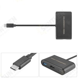 Mini Portable Video Converter for Switch/Steam Deck 1080P HDMI-compatible Adapter USB3.0 Port Type C Game Console Converter Hub Mini Portable Video Converter for Switch/Steam Deck 1080P HDMI-compatible Adapter USB3.0 Port Type C Game Console Converter Hub