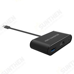 Mini Portable Video Converter for Switch/Steam Deck 1080P HDMI-compatible Adapter USB3.0 Port Type C Game Console Converter Hub Mini Portable Video Converter for Switch/Steam Deck 1080P HDMI-compatible Adapter USB3.0 Port Type C Game Console Converter Hub