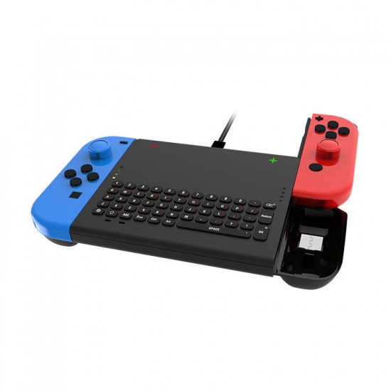 TNS-1702 2.4G Wireless Keyboard with Joy-con Holder for Nintendo Switch Game Console